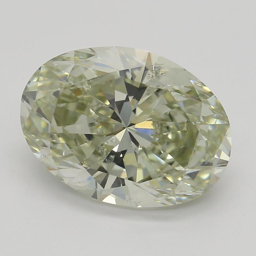2.00 Ct. Fancy Grayish Greenish Yellow Oval Diamond