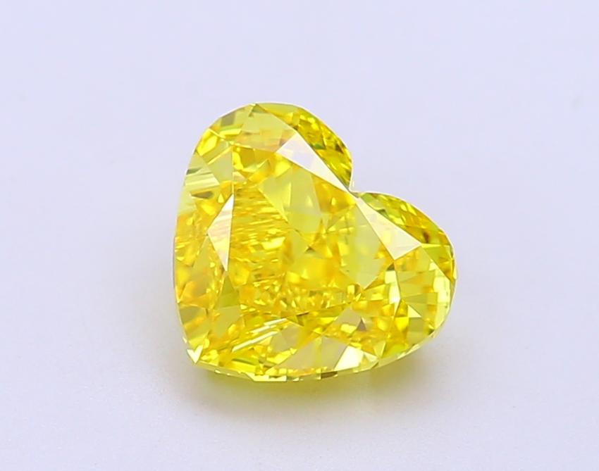 2.03 Ct. Fancy Vivid Yellow Heart Lab Grown Diamond