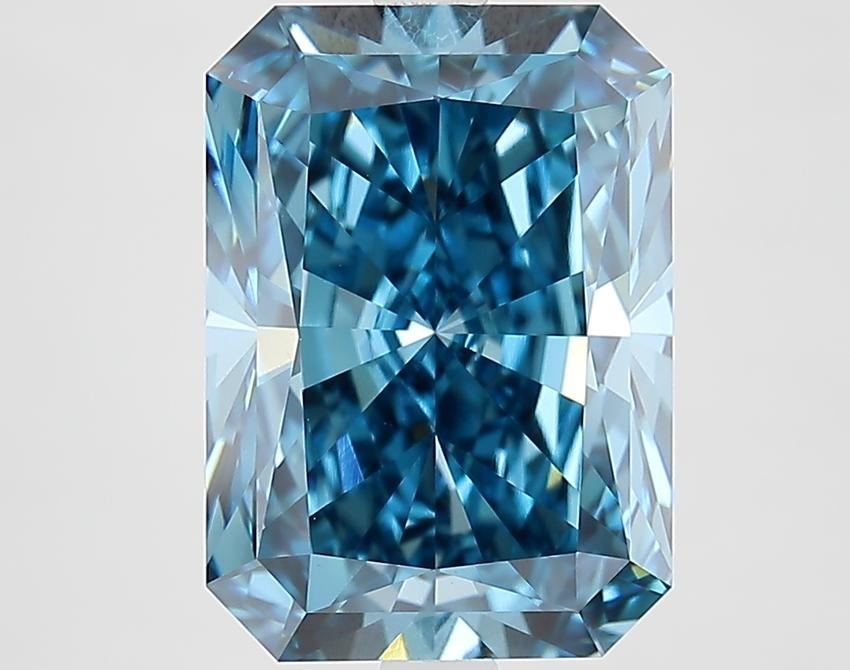 5.52 Ct. Fancy Vivid Blue Radiant Lab Grown Diamond