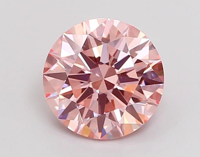 1.63 Ct. Fancy Vivid Pink Round Lab Grown Diamond