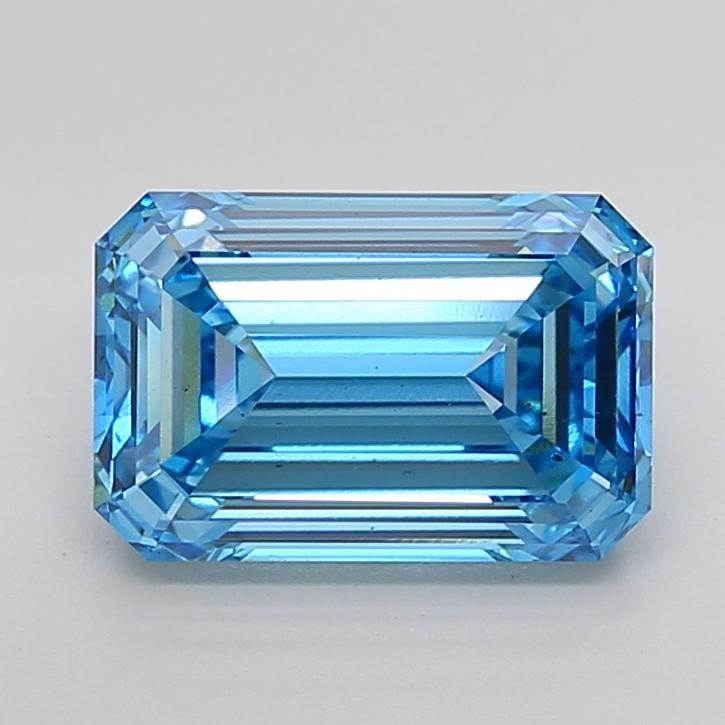 5.02 Ct. Fancy Vivid Blue Emerald Lab Grown Diamond