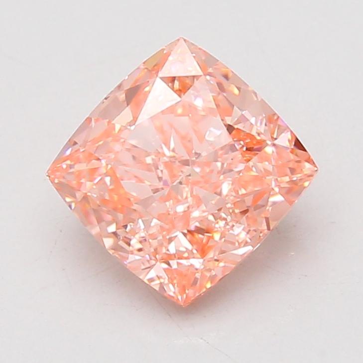 2.63 Ct. Fancy Vivid Pink Cushion Lab Grown Diamond