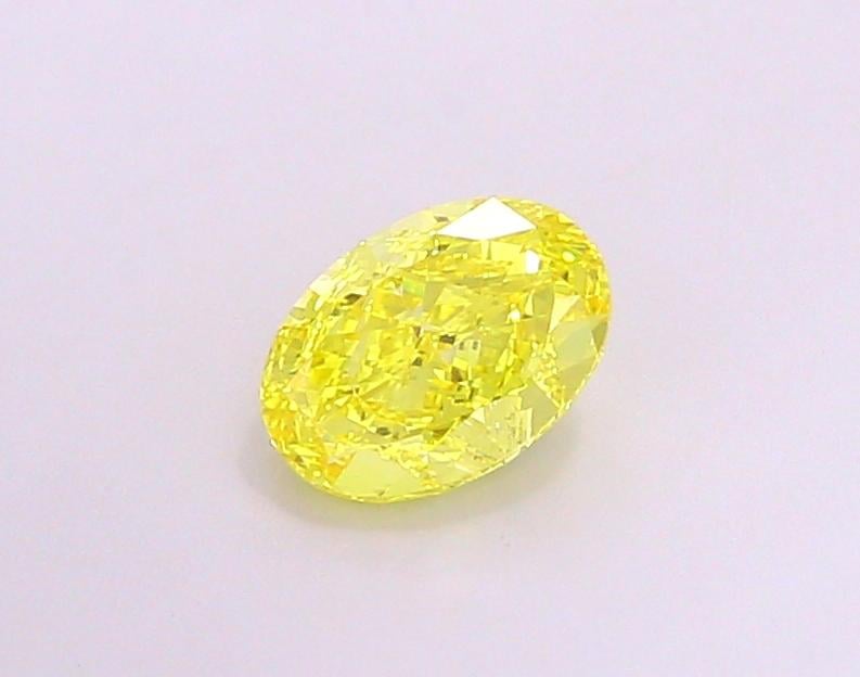 1.45 Ct. Fancy Vivid  Yellow Oval Lab Grown Diamond