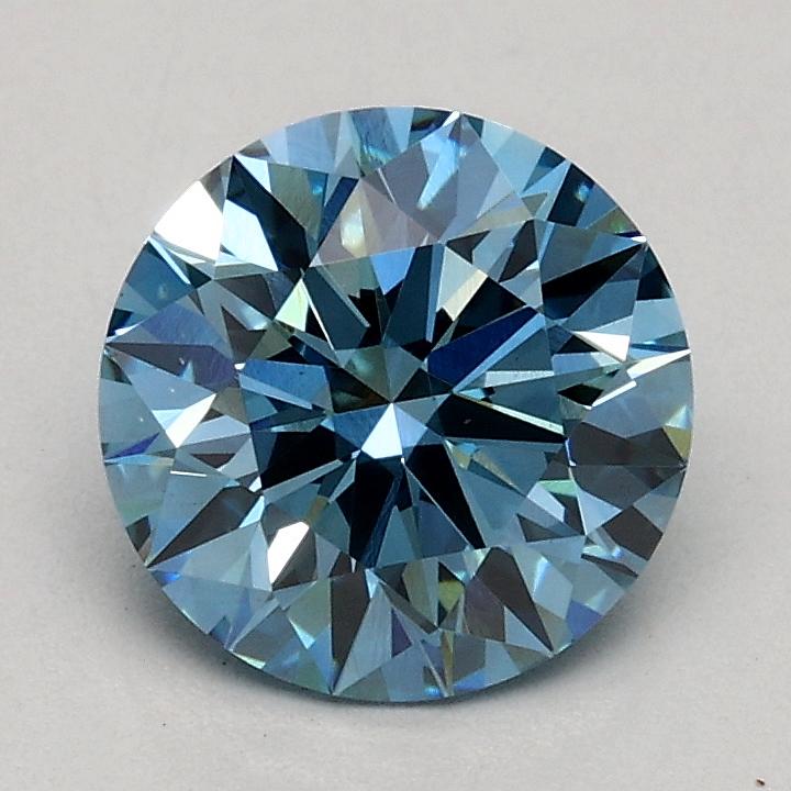 1.05 Ct. Fancy Vivid Blue Round Lab Grown Diamond