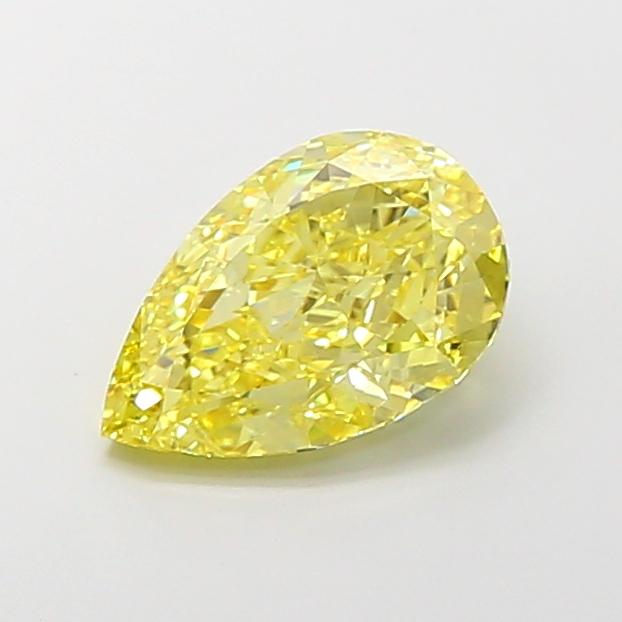 3.17 Ct. Fancy Intense Yellow Pear Lab Grown Diamond