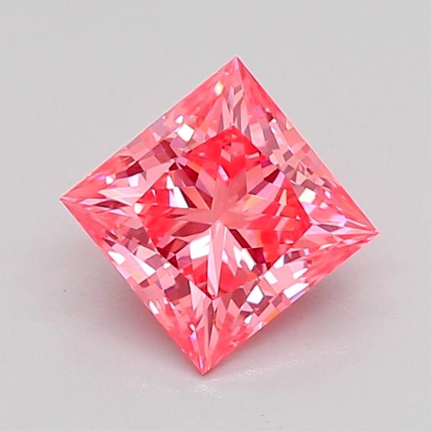 1.00 Ct. Fancy Vivid Pink Princess Lab Grown Diamond