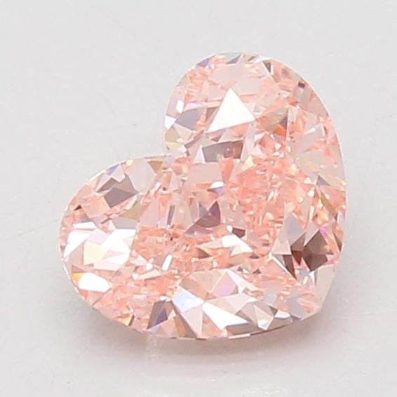 1.53 Ct. Fancy Vivid Pink Heart Lab Grown Diamond