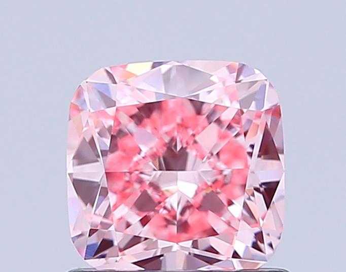 1.04 Ct. Fancy Intense Pink Cushion Lab Grown Diamond