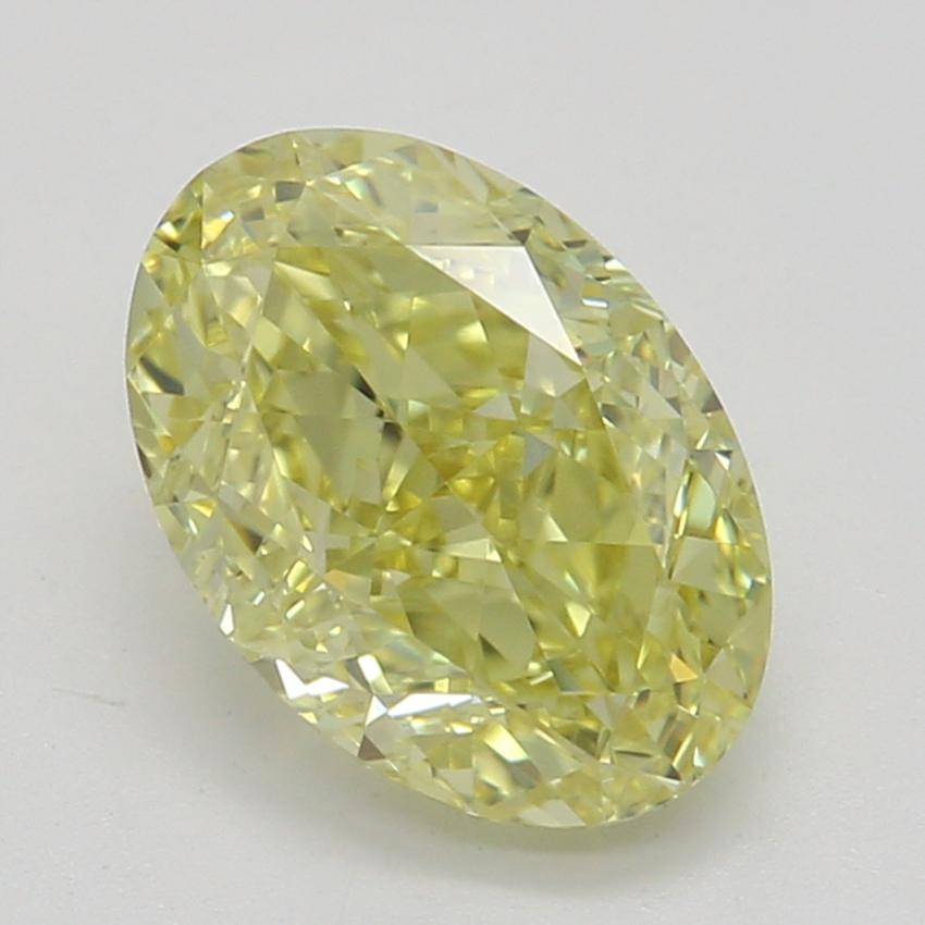 1.03 Ct. Fancy Intense Yellow Oval Diamond