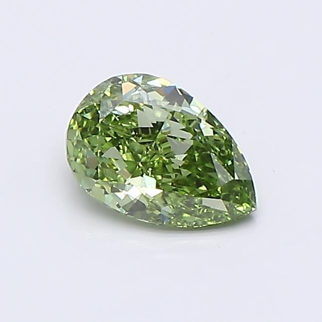 0.70 Ct. Fancy Vivid  Green Pear Lab Grown Diamond