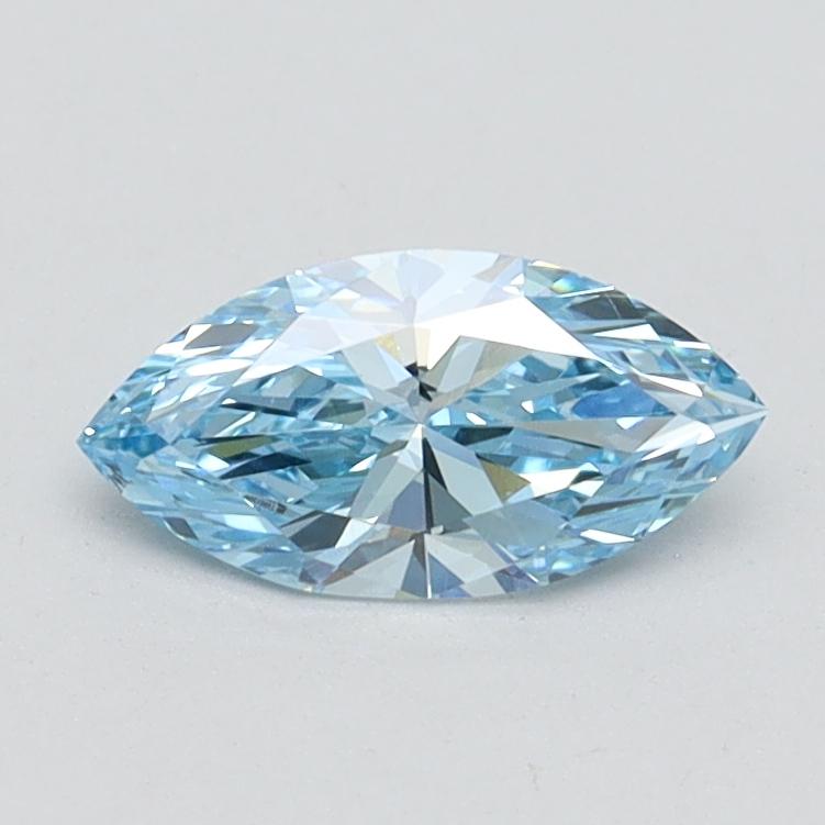 0.56 Ct. Fancy Intense Blue Marquise Lab Grown Diamond