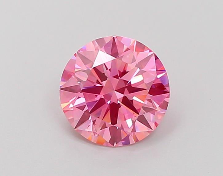 1.11 Ct. Fancy Vivid Pink Round Lab Grown Diamond