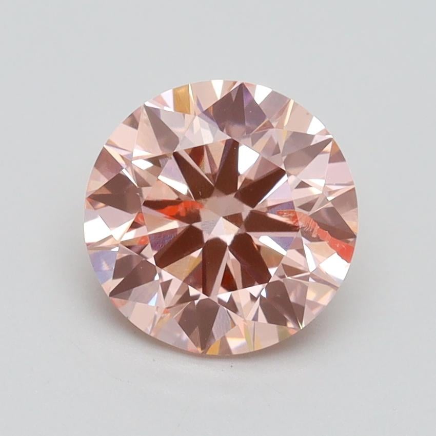 1.73 Ct. Fancy Intense Pink Round Lab Grown Diamond