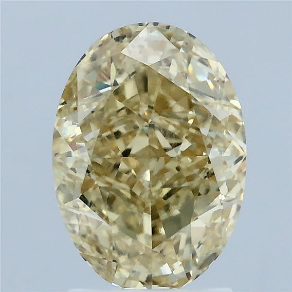 2.54 Ct. Fancy Yellow Oval Lab Grown Diamond