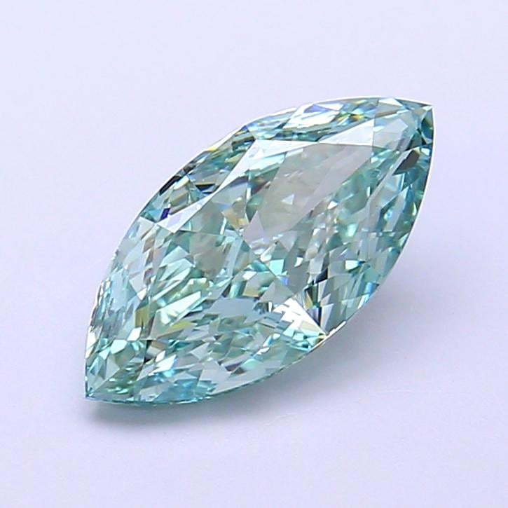 1.66 Ct. Fancy Vivid  Green Marquise Lab Grown Diamond