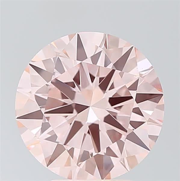 3.76 Ct. Fancy Pink Round Lab Grown Diamond