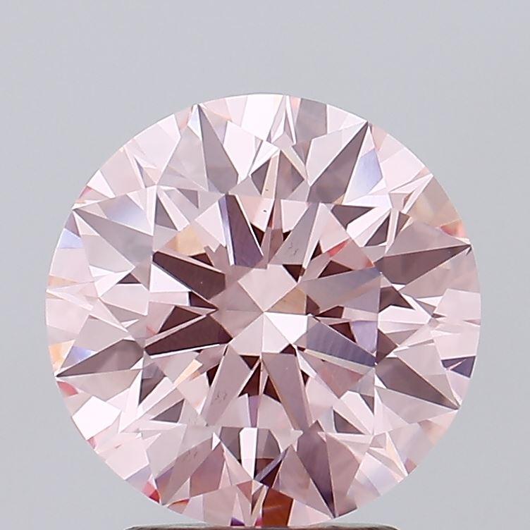 2.97 Ct. Fancy Intense Pink Round Lab Grown Diamond