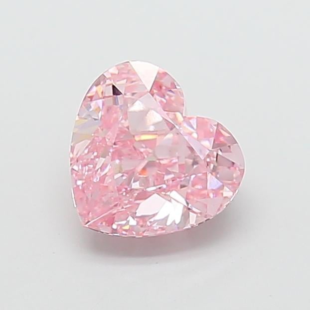 2.49 Ct. Fancy Intense  Pink Heart Lab Grown Diamond