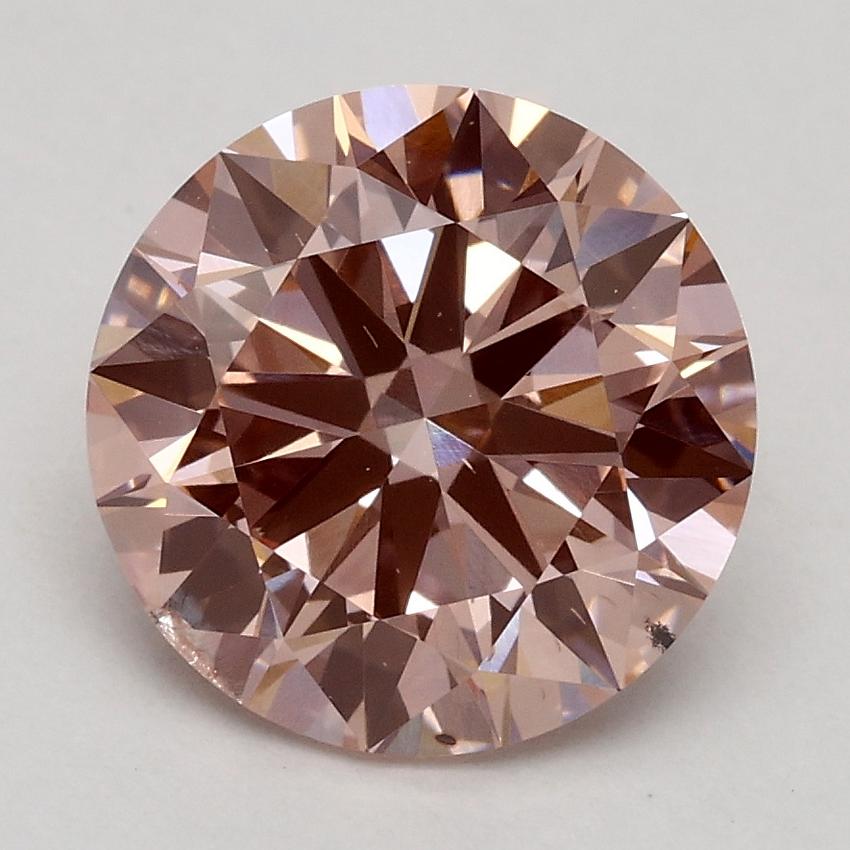 2.21 Ct. Fancy Intense Pink Round Lab Grown Diamond