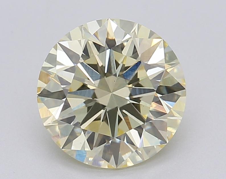 1.54 Ct. Fancy Light Yellow Round Lab Grown Diamond