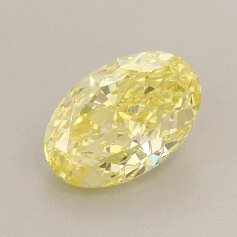1.16 Ct. Fancy Vivid  Yellow Oval Lab Grown Diamond