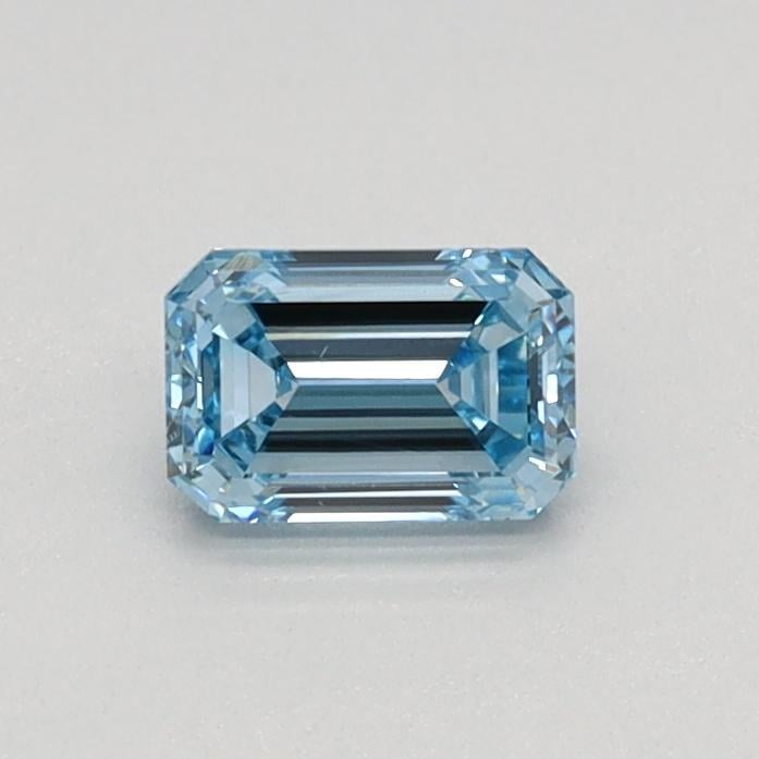 0.34 Ct. Fancy Intense Blue Emerald Lab Grown Diamond