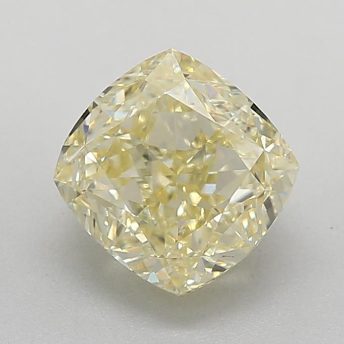 2.16 Ct. Fancy Yellow Cushion Lab Grown Diamond