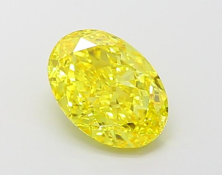 1.74 Ct. Fancy Vivid Yellow Oval Lab Grown Diamond