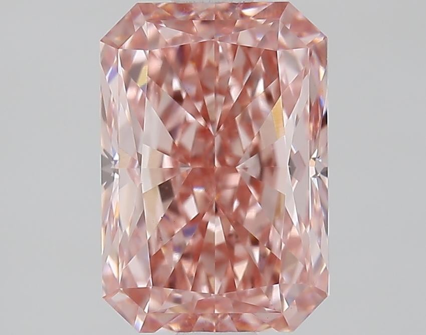 2.10 Ct. Fancy Vivid Pink Radiant Lab Grown Diamond
