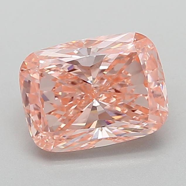 2.00 Ct. Fancy Vivid  Pink Cushion Lab Grown Diamond