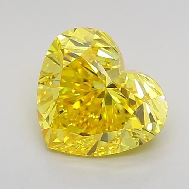 1.50 Ct. Fancy Vivid Yellow Heart Lab Grown Diamond