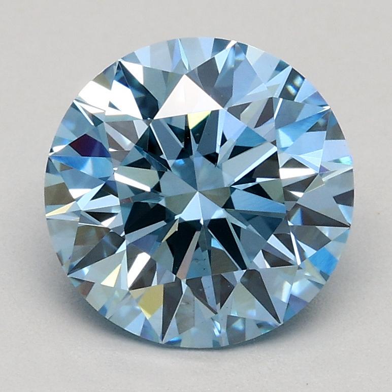 1.51 Ct. Fancy Blue Round Lab Grown Diamond