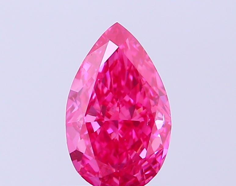 0.59 Ct. Fancy Vivid Pink Pear Lab Grown Diamond