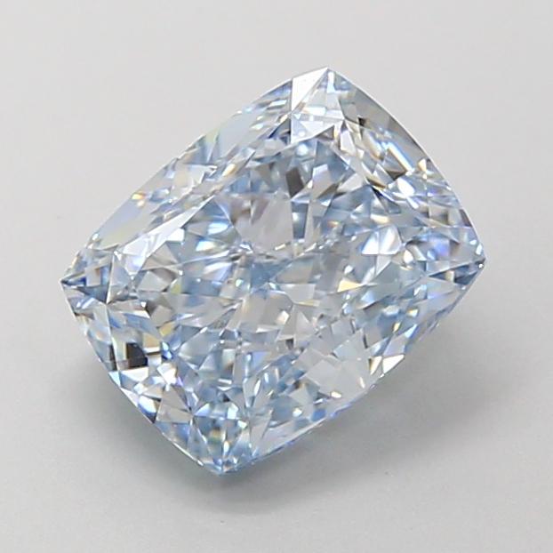 2.13 Ct. Fancy Intense Blue Cushion Lab Grown Diamond