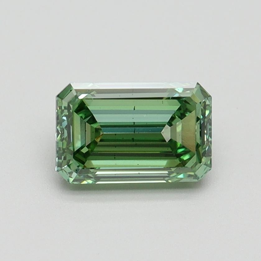 1.00 Ct. Fancy Vivid Pacific Green Emerald Lab Grown Diamond