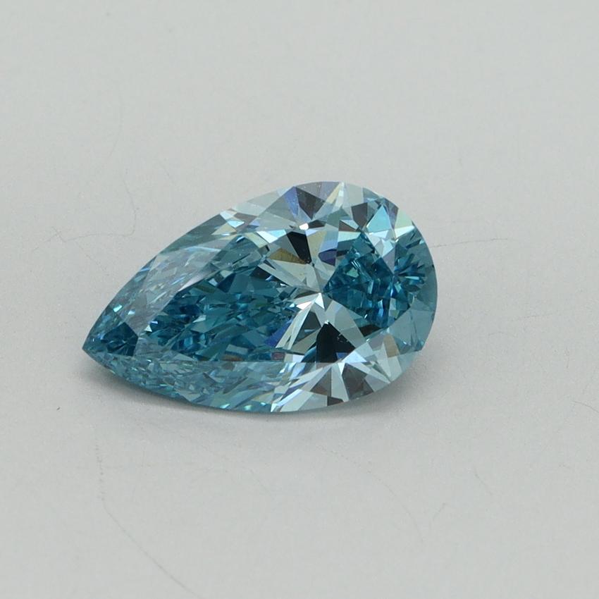 1.31 Ct. Fancy Vivid Blue Pear Lab Grown Diamond