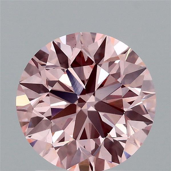 2.01 Ct. Fancy Vivid  Pink Round Lab Grown Diamond