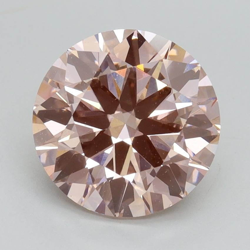 3.03 Ct. Fancy Light Pink Round Lab Grown Diamond