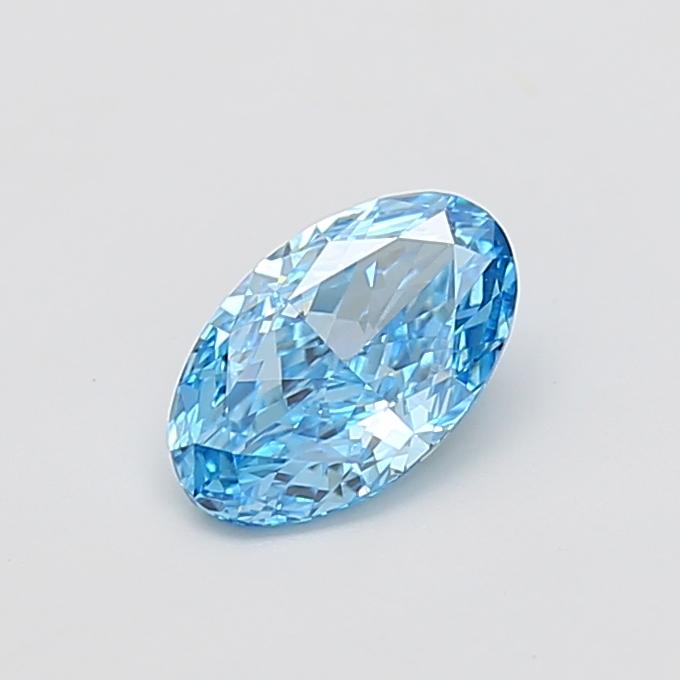 1.06 Ct. Fancy Vivid  Blue Oval Lab Grown Diamond