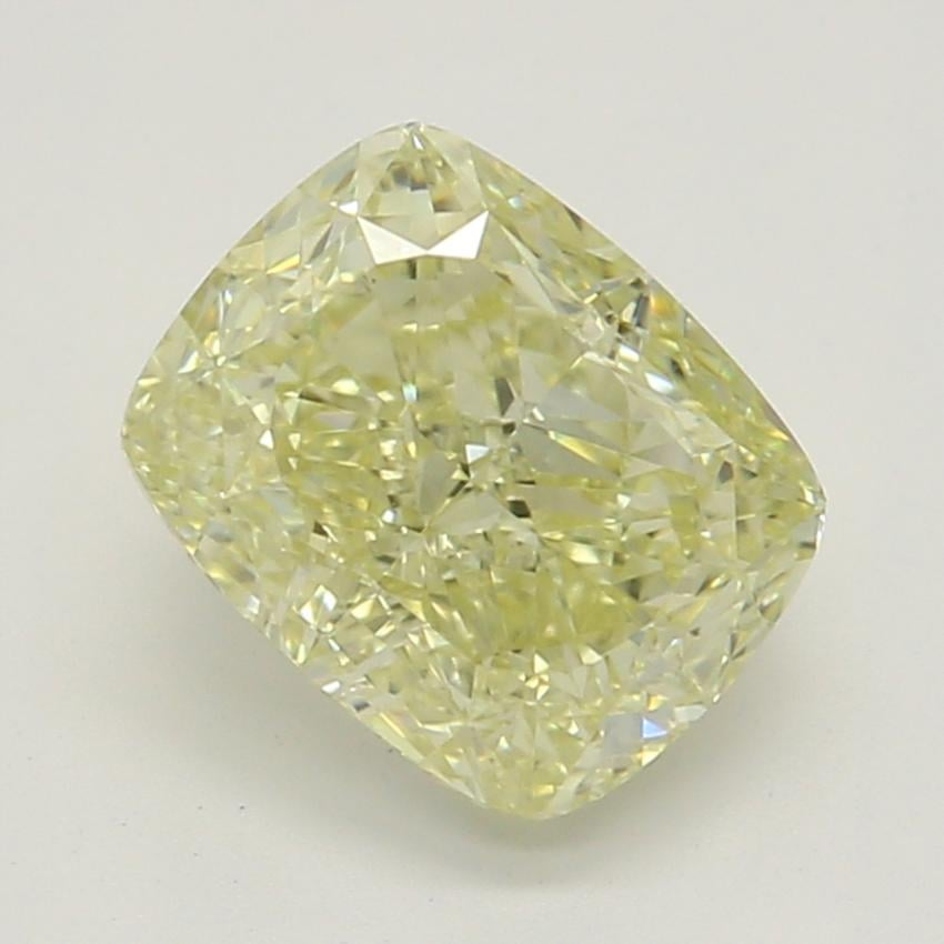 0.90 Ct. Fancy Light Yellow Cushion Diamond
