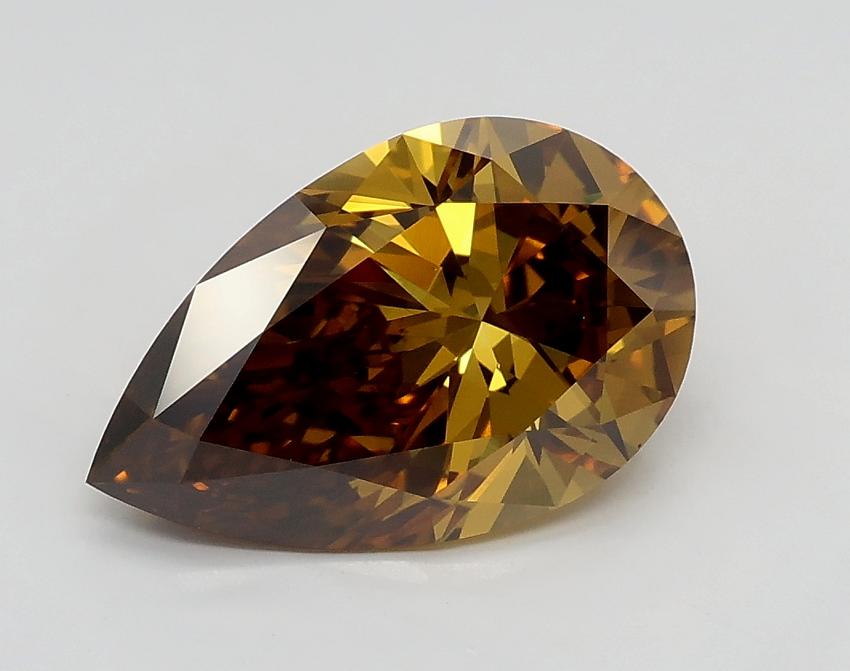 1.81 Ct. Fancy Brownish Yellow Pear Lab Grown Diamond