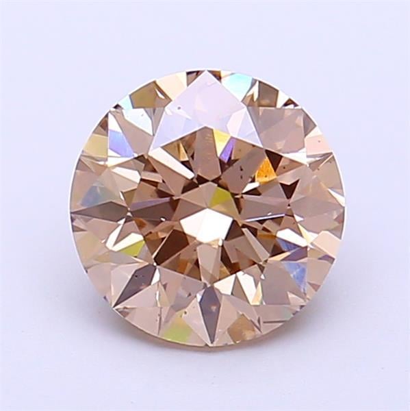 1.51 Ct. Fancy Light Brown Round Lab Grown Diamond