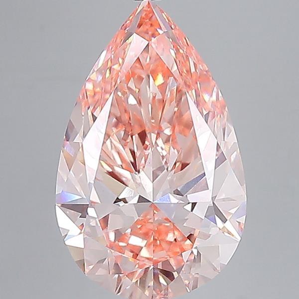 11.55 Ct. Fancy Intense Pink Pear Lab Grown Diamond