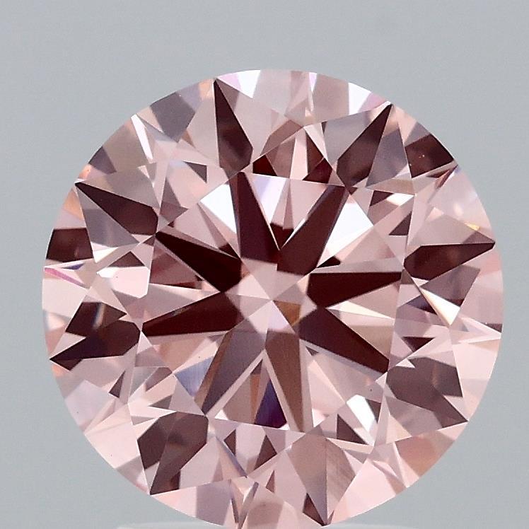 2.63 Ct. Fancy Intense Pink Round Lab Grown Diamond