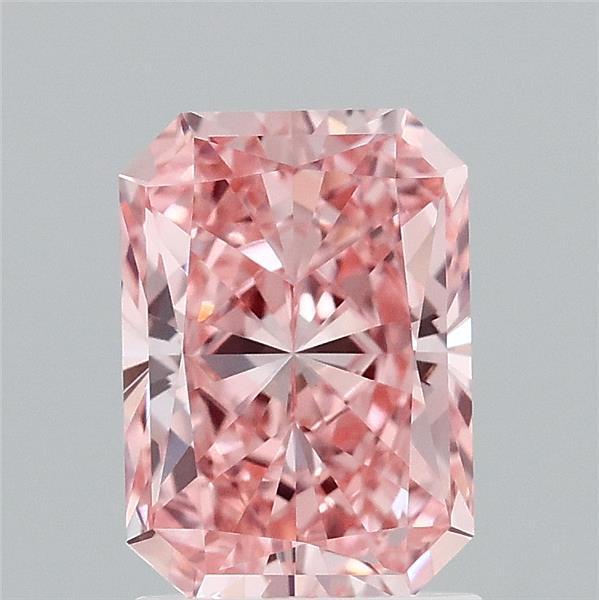 1.74 Ct. Fancy Vivid Pink Radiant Lab Grown Diamond