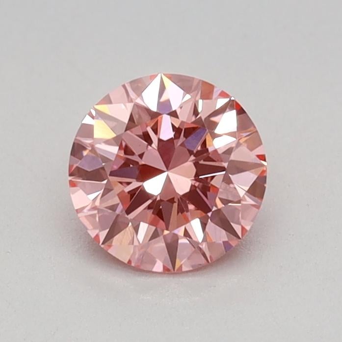 0.41 Ct. Fancy Vivid Pink Round Lab Grown Diamond