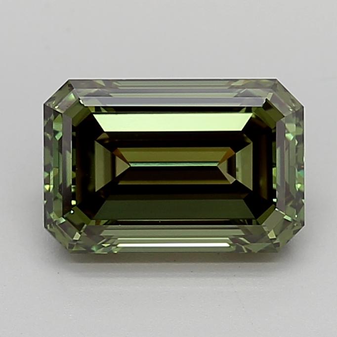 2.91 Ct. Fancy Vivid  Green Emerald Lab Grown Diamond