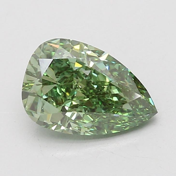 2.00 Ct. Fancy Vivid Green Pear Lab Grown Diamond