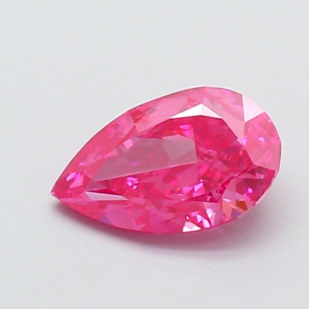 1.01 Ct. Fancy Vivid  Pink Pear Lab Grown Diamond