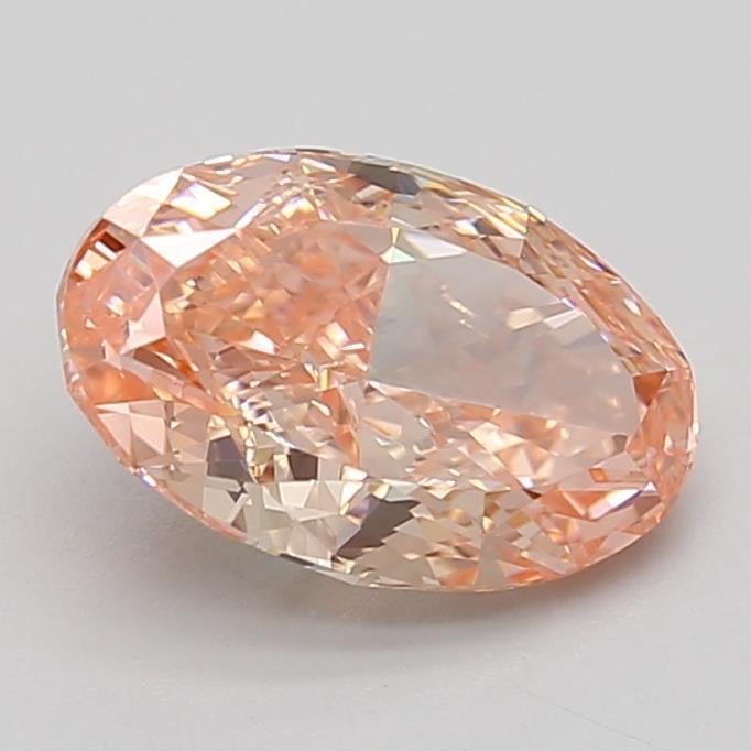 1.77 Ct. Fancy Vivid Pink Oval Lab Grown Diamond
